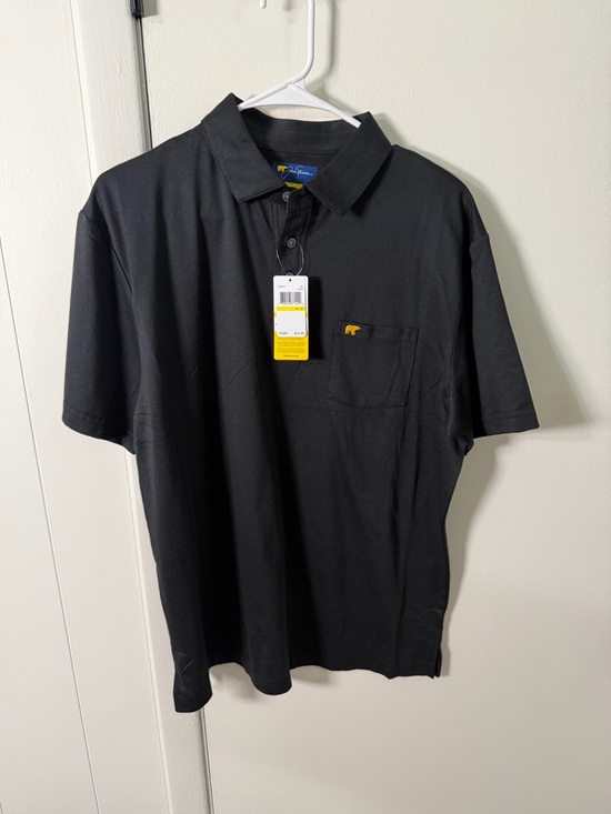 Jack Nicklaus Other - Men's Black Polo Shirt with Chest Pocket and Subtle Yellow Logo